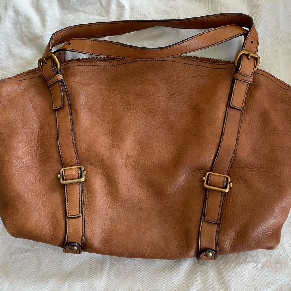 Escada Tan Shoulder Bag  SOFT